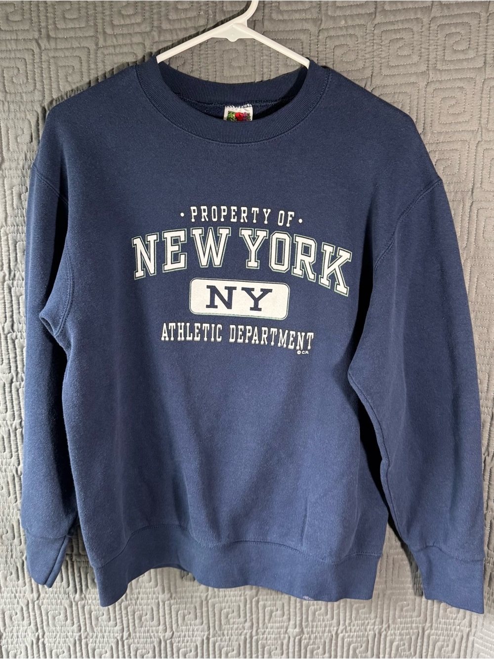 Fruit of the Loom Medium New York Athletic Department Crewneck Sweatshirt 90s